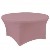 Decostar™ Spandex Round Table Cover 60"- Mauve