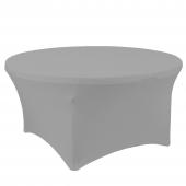 Spandex Round Table Cover 60" - Silver