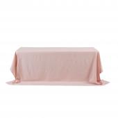 Rectangle Polyester Table Cover 90" x 156" - Blush