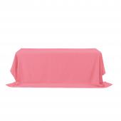 Rectangle Polyester Table Cover 90" x 156"  - Pink