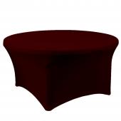 Spandex Round Table Cover 72" - Burgundy