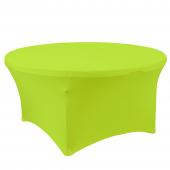 Spandex Round Table Cover 72" - Lime Green