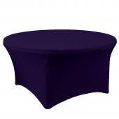 Spandex Round Table Cover 72" - Purple