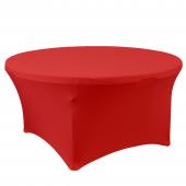 Spandex Round Table Cover 72" - Red
