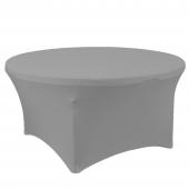 Spandex Round Table Cover 72" - Silver