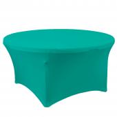 Spandex Round Table Cover 72" - Turquoise
