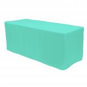 Fitted Polyester Rectangular Table Cover 6ft - Aqua