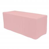 Fitted Polyester Rectangular Table Cover 6ft - Blush