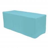 Fitted Polyester Rectangular Table Cover 6ft - Blue