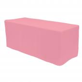 Fitted Polyester Rectangular Table Cover 6ft - Pink