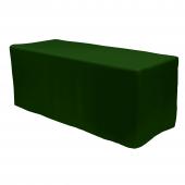 Fitted Polyester Rectangular Table Cover 8ft - Forest Green