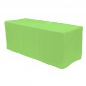 Fitted Polyester Rectangular Table Cover 8ft - Lime Green
