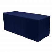 Decostar™ Fitted Polyester Rectangular Table Cover 8ft - Navy