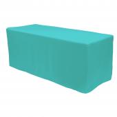Fitted Polyester Rectangular Table Cover 8ft - Modern Blue