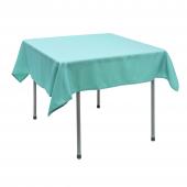 Polyester Square Table Cover 54" - Aqua