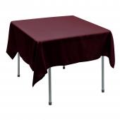 Polyester Square Table Cover 70" - Burgundy