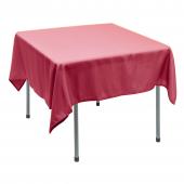 Polyester Square Table Cover 70" - Coral