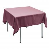 Polyester Square Table Cover 70" - Mauve