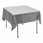 Polyester Square Table Cover 70" - Silver