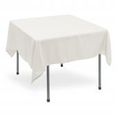 Polyester Square Table Cover 70" - White