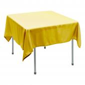 Polyester Square Table Cover 70" - Yellow