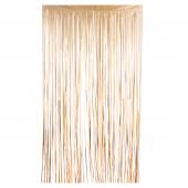 Matte Foil Fringe Curtain 96" - Gold