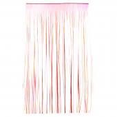 Iridescent Fringe Curtain 96" - Red