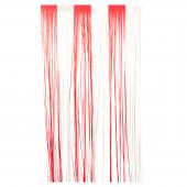 Fringe Party Curtain 96" - Red And White