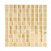 Decostar™ Shimmer Wall Panels w/ Clear Backing & Square Sequins - 24 Tiles - Champagne