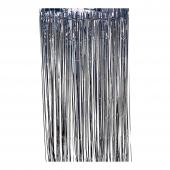 Sparkle Metallic Foil Fringe Curtain 96" - Black