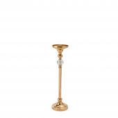 DECOSTAR™ 23¼ Metal Centerpiece Stand with Crystal Accent - Gold