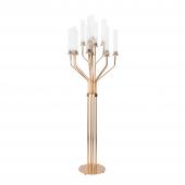 13 Head Candle Holder with Cylinder Shade 63" - Gold