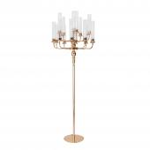 16 Head Candle Holder with Cylinder Shade 68" - Gold