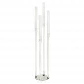 Crystal Round Four Arm Clear Candle Holder
