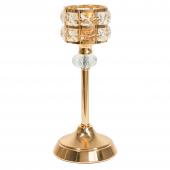 Decostar™ Metal Crystal Embellished Candle Holder 9½" - Gold