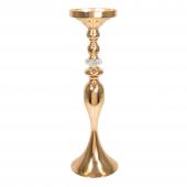 Decostar™ Metal Mermaid Floral Stand Riser with Crystal 22½" - Gold