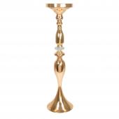 Decostar™ Metal Mermaid Floral Stand Riser with Crystal 26¼" - Gold
