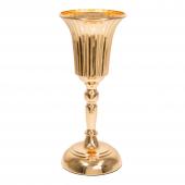 Decostar™ Metal Trumpet Floral Centerpiece 13¼" - Gold