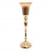 Decostar™ Metal Trumpet Floral Centerpiece 20" - Gold