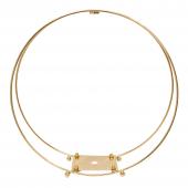 Metal Twin Hoop Centerpiece 14" - Gold