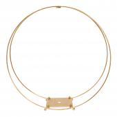 Decostar™ Metal Twin Hoop Centerpiece 18" - Gold