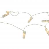 Clothes Pin LED String Lights - 7ft Long
