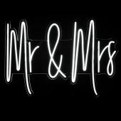 "Mr & Mrs" Neon Light Sign With Hanging Chain 33“