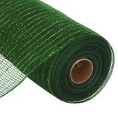 Decorative Poly Mesh Roll 10" - Green