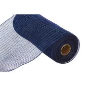Decorative Poly Mesh Roll 10" - Navy