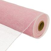 Decorative Plain Poly Mesh Roll 10" - Pink