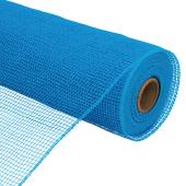 Decorative Plain Poly Mesh Roll 10" - Turquoise
