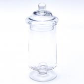 Glass Candy Jar w/ lid 10¼"