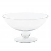 Glass Pedestal Bowl 9.25"