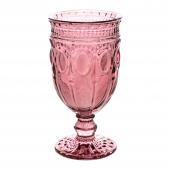 Decostar™ Embossed Glass Goblet 6½" 10oz 6pc/box - Blush